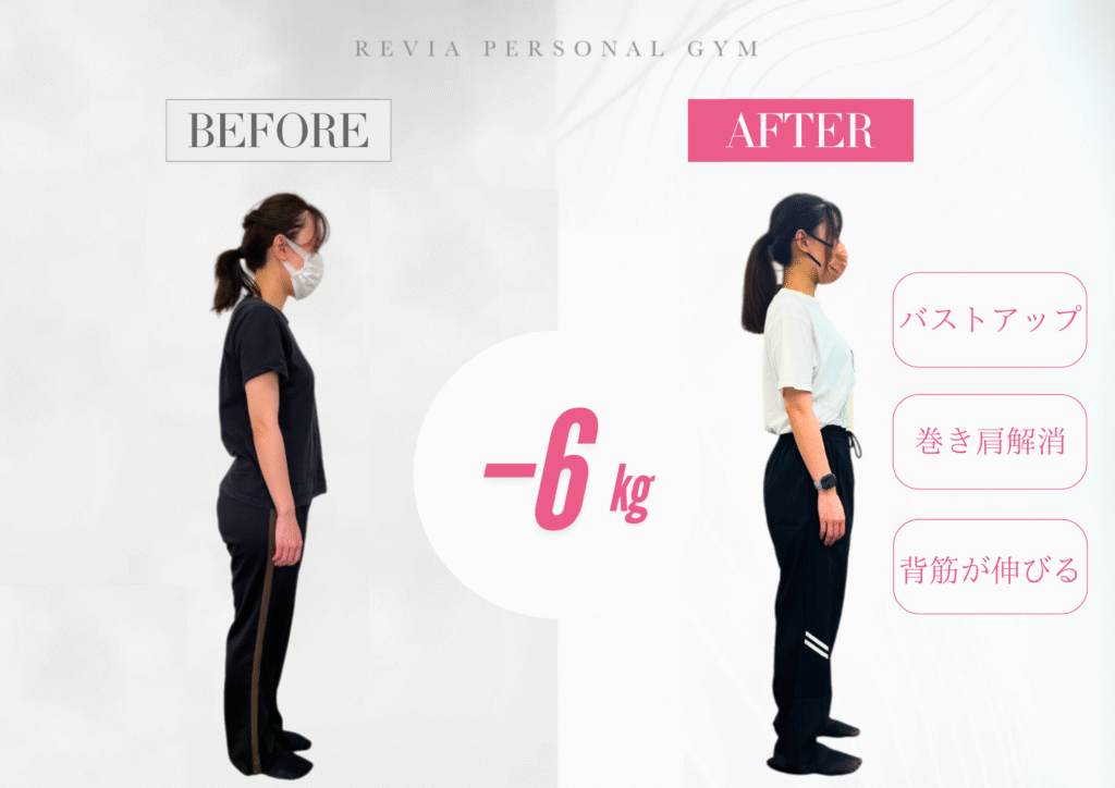 【お客様インタビュー】守谷市女性専門REVIAパーソナルでトレーニングを受けて姿勢が良くなったのを実感！